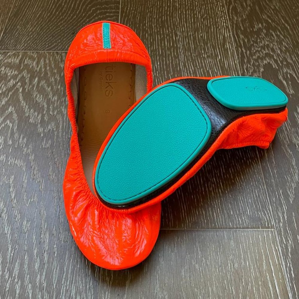 Tieks Outrageous Orange Neon Size 9